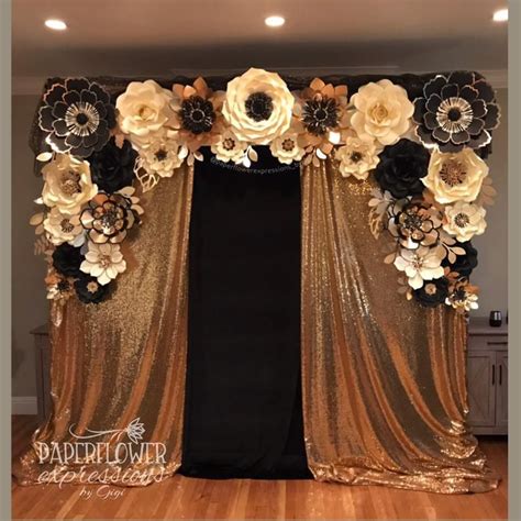 Gold Ivory and Black Backdrop Wall Buy/Rental Great Gatsby | Etsy | Gatsby party decorations ...