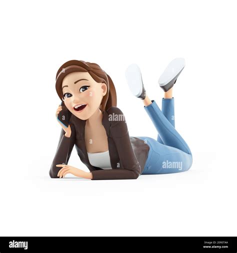 Cartoon smartphone technology communication call Cut Out Stock Images ...