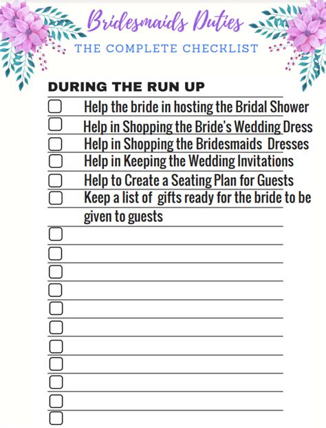 Bridesmaid Wedding Day Checklist 2025 (FREE Template)