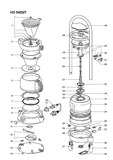 PHILIPS HD-5400-7 CAFE-GOURMET-2 SM Service Manual download, schematics ...