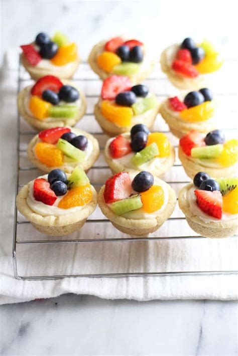 Mini Sugar Cookie Fruit Tarts