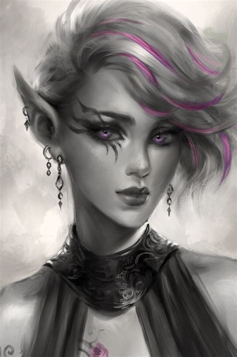 female elf | Tumblr | Elf art, Female elf, Character portraits