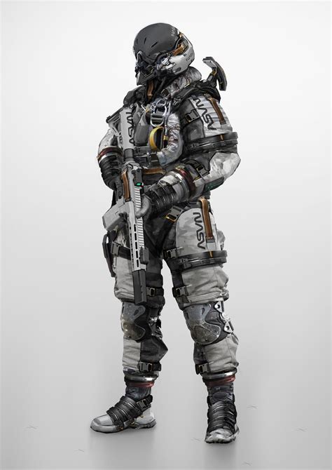 Combat Astronaut by johnsonting on DeviantArt | Futuristic armour, Sci fi concept art, Sci fi armor