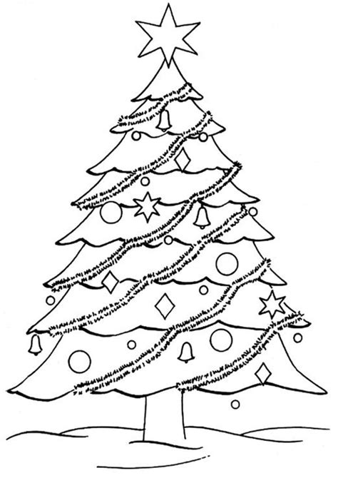 Free & Easy To Print Christmas Tree Coloring Pages - Tulamama