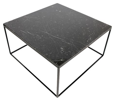 Square Marble Coffee Table – Nero Marquina black