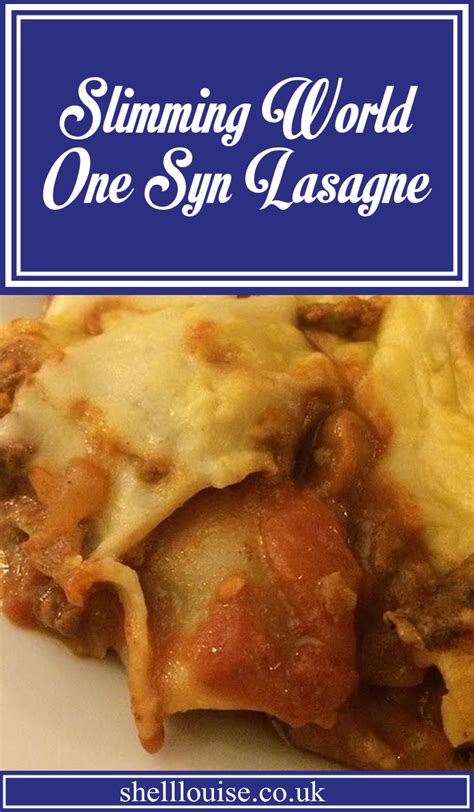 Slimming World Lasagne