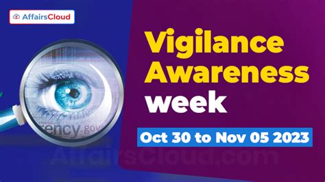 Vigilance Awareness Week 2023 - October 30 to November 05