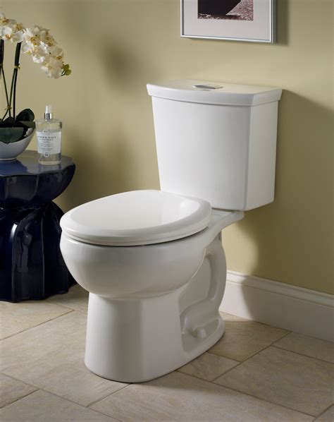 American Standard 2889216.020 H2Option Siphonic Dual Flush Round Front Toilet, White, 2-Piece ...