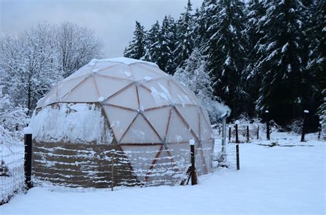 Snow Dome! The EasyDome in After a Late Spring Snow Storm | Geodesic ...