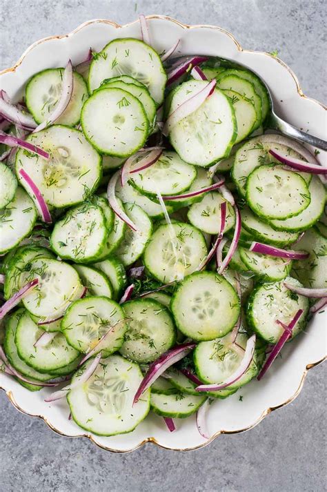 Easy Cucumber Salad Recipe (Fresh & Healthy) | Delicious Meets Healthy