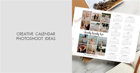 10 Calendar Photoshoot Ideas: Classic & Creative