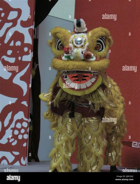 Singapore, Lion Dance, Southern Lion Stock Photo - Alamy