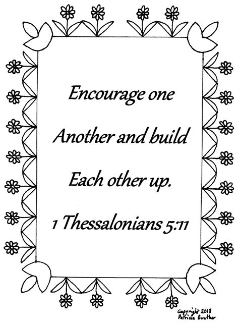 1 Thessalonians 5 18 Coloring Page Coloring Pages