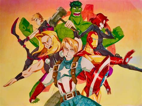 The Avengers anime by Artfrog75 on DeviantArt