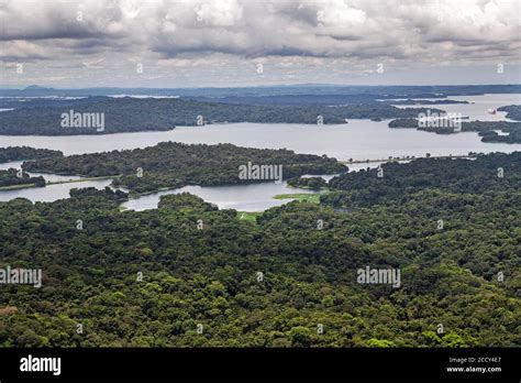 Gatun lake aerial view, Panama Canal, Panama Stock Photo - Alamy