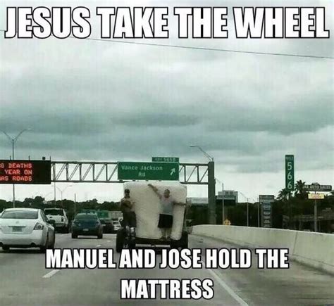 Jesus take the wheel - Meme Guy