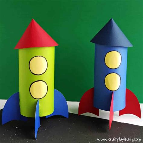 Homemade Rocket Craft For Kids - Craft Play Learn