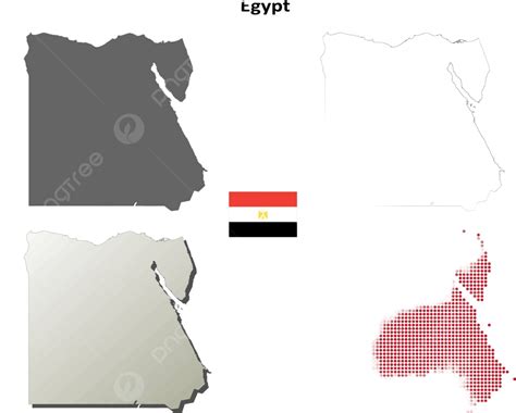 Egypt Outline Map Set Egypt Outline Map Vector Egypt Outline Map Vector, Egypt Outline, Map ...