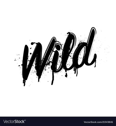 Wild grunge word Royalty Free Vector Image - VectorStock