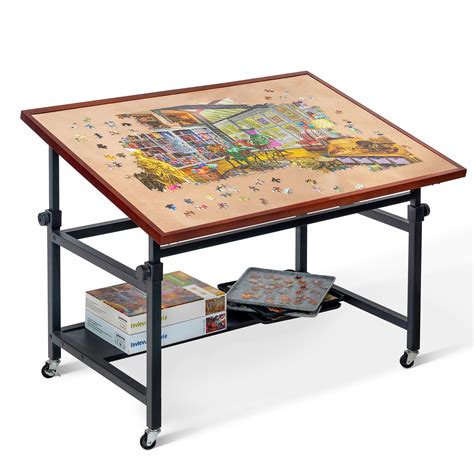 Buy Lavievert Jigsaw Puzzle Table with Legs, Angle & Height Adjustable Puzzle Board Easel with ...