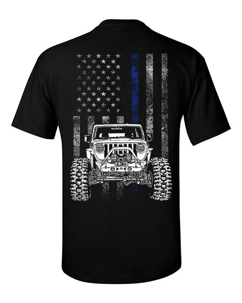 Thin Blue Line T-Shirt – Store – Jeepers Back the Blue