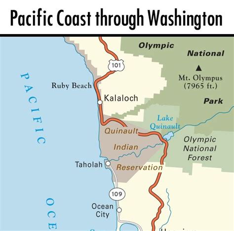 Washington Coast Camping Map | Draw A Topographic Map