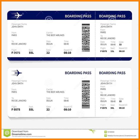 6+ free printable boarding pass template | st columbaretreat house | Fake plane ticket, Boarding ...