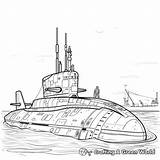 Submarine Coloring Pages  Free & Printable sketch template