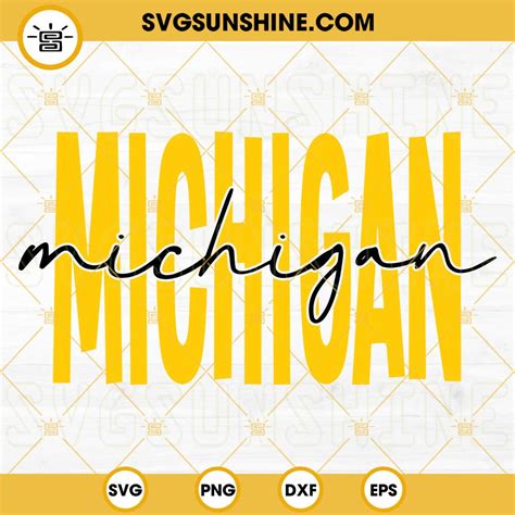 Michigan Wolverines SVG, Michigan Football SVG PNG DXF EPS