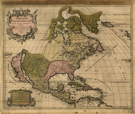 French map of North America 1694 | North america map, Historical maps ...
