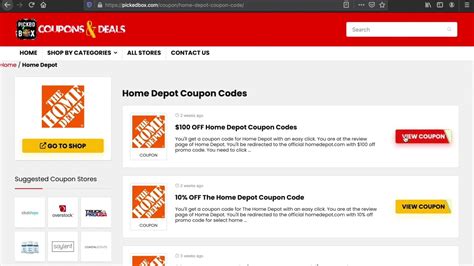 Home Depot Coupon & Promo Codes | Valid Discount Coupons to Save Insantly - YouTube