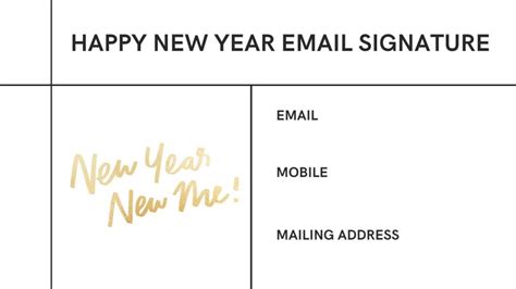 Happy New Year Email Signature 2024 - Free Email Templates