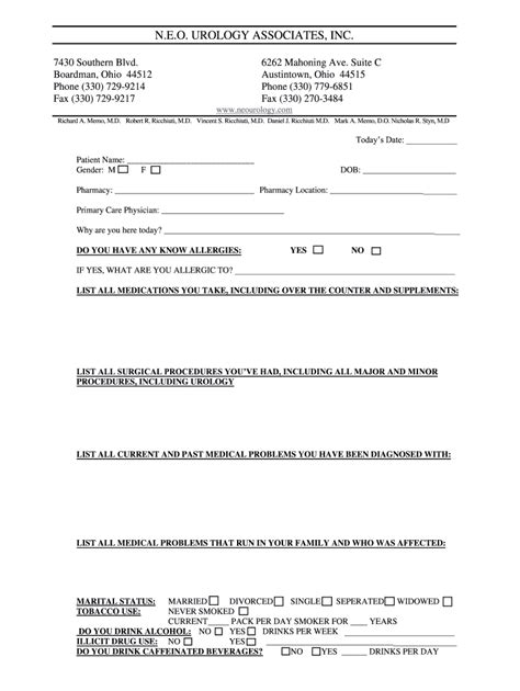 Request an AppointmentN E O Urology Associates, Inc Form - Fill Out and Sign Printable PDF ...