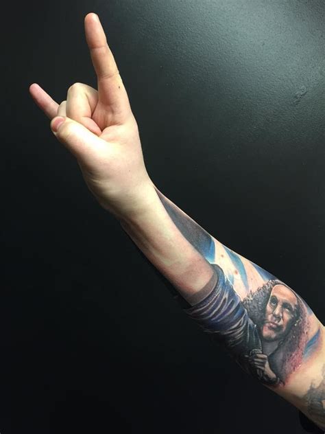 All Hail Metal: Cool Ronnie James Dio tattoo by Ben Carlisle Tattoos