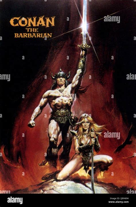 ARNOLD SCHWARZENEGGER, SANDAHL BERGMAN POSTER, CONAN THE BARBARIAN ...