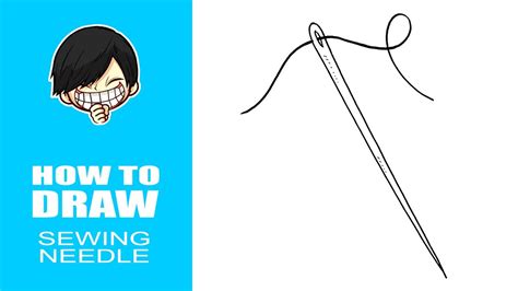 How to draw Sewing Needle - YouTube