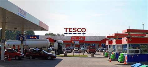 Tesco and Petrol Station Panorama Editorial Image - Image of station, tesco: 20614835