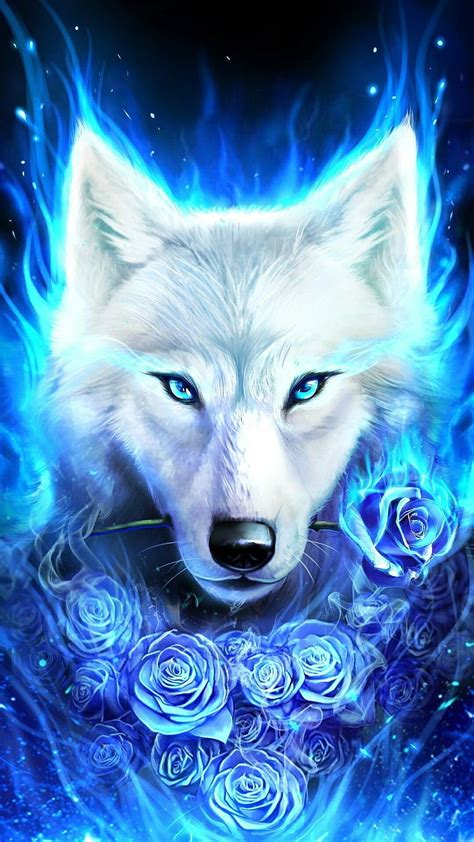 Beautiful Wolf, wolf drawings HD phone wallpaper | Pxfuel