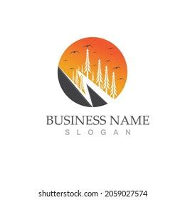 Forest Logo Vector Illustration Template Stock Vector (Royalty Free) 2059027574 | Shutterstock