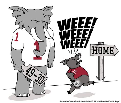 SEC Football Cartoons by Davis Jaye at Coroflot.com