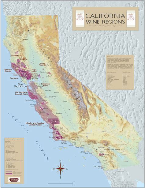 California Wine Regions - Map Of California Wine Appellations | Printable Maps