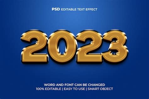 Premium PSD | Happy new year 3d text effect