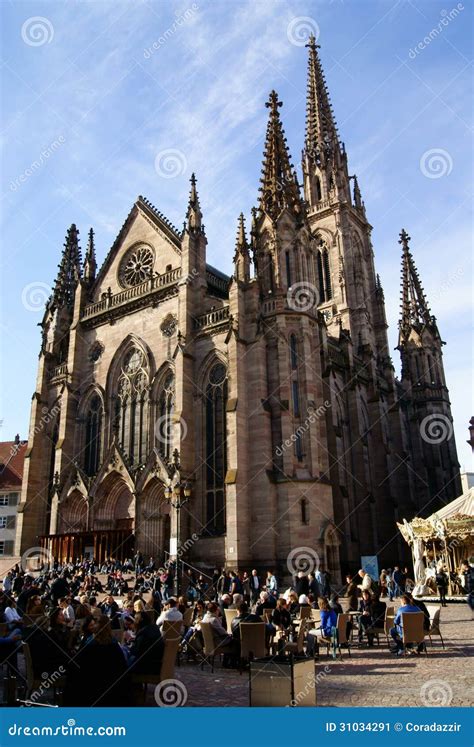 Mulhouse Cathedral editorial photo. Image of high, historic - 31034291