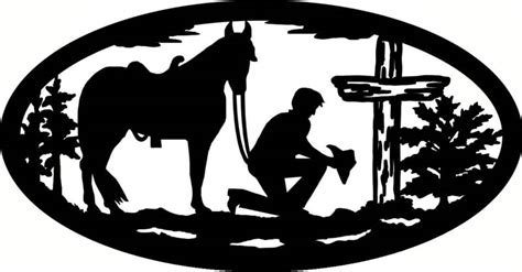 Free Cowboy Cross Silhouette, Download Free Cowboy Cross Silhouette png ...