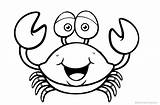 Crab Printable Coloring Page sketch template