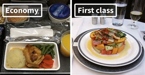 Airline Food: Economy Vs. First Class (30 Pics) | Bored Panda