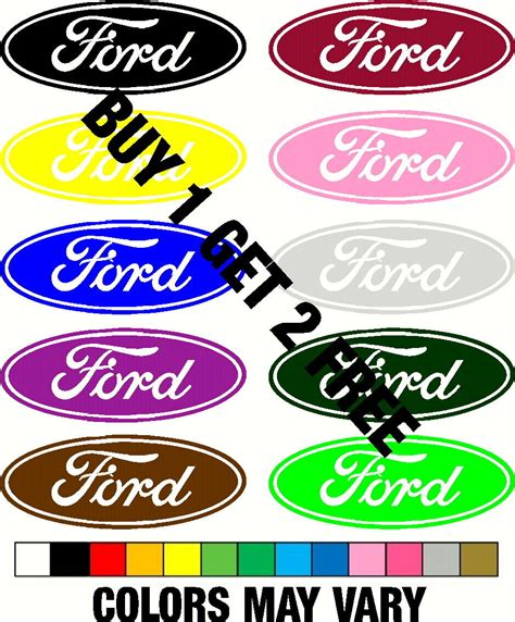 FORD OVAL Decal Buy 1 get 2 FREE FORD Car Truck iPhone FREE SHIPPING | eBay