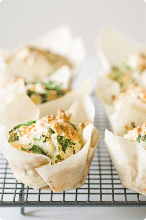 Spinach And Cheddar Muffins | Recipes, Food, Cooking recipes