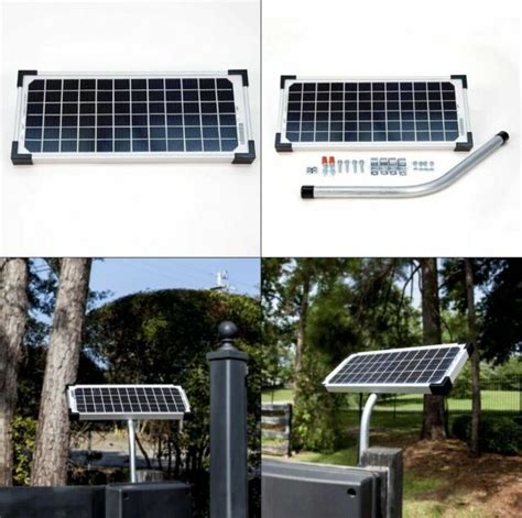 Mighty Mule FM123 10 Watt Solar Panel Kit For Electric Gate Opener | eBay