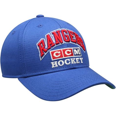 New York Rangers CCM Youth Structured Adjustable Hat - Royal - Fanatics.com